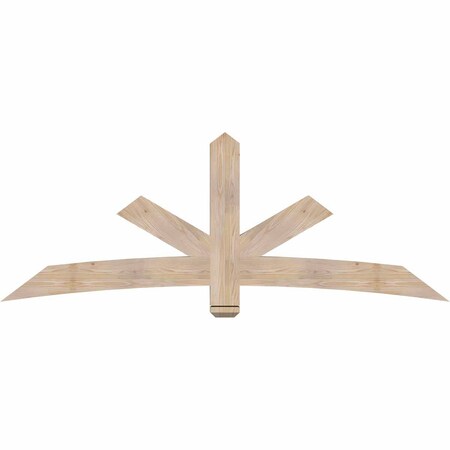 Ekena Millwork Alberta Smooth Timber Gable Bracket, Douglas Fir, 84"W x 31"H x 3 1/2"D x 5 1/2"F, 9/12 Pitch GBW084X31X0406ALB00SDF